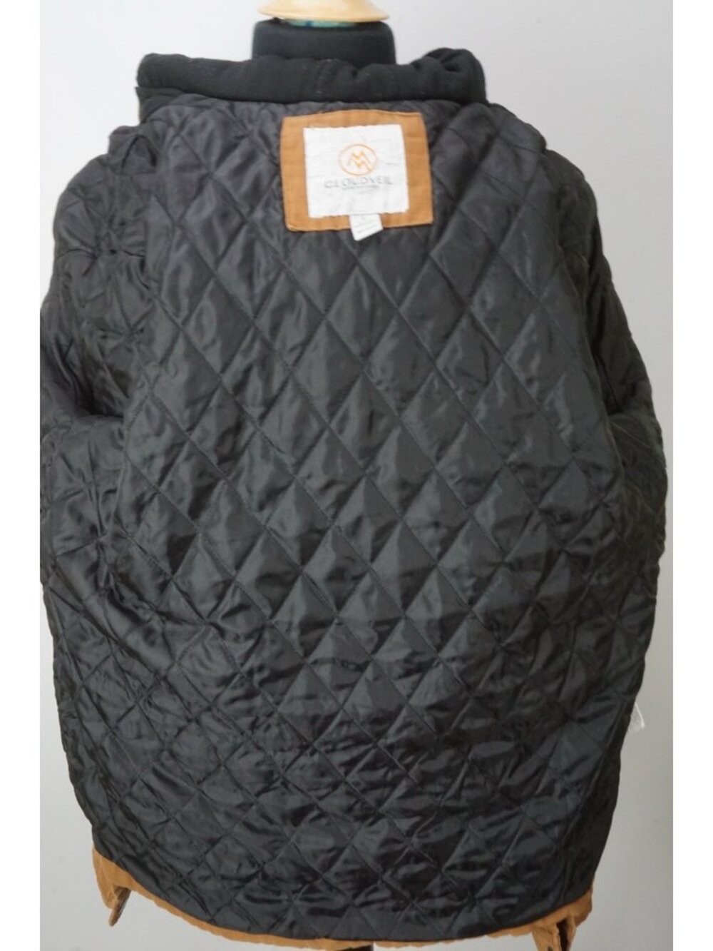 Cloudveil Brown Canvas Sewn in Hooded Lined JAcket Coat Sz L - Picture 6 of 8